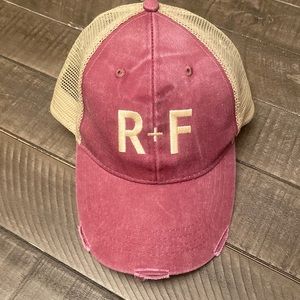 Rodan + Fields adjustable distressed baseball hat